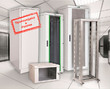 Шкаф сетевой 19 ITK LINEA N LN35-24U66-G, 24U, 600х600 мм, стеклянная передняя дверь, серый (3 места LN35-24U66-G-1+LN35-24U66-G-2+LN35-24U66-G-3)