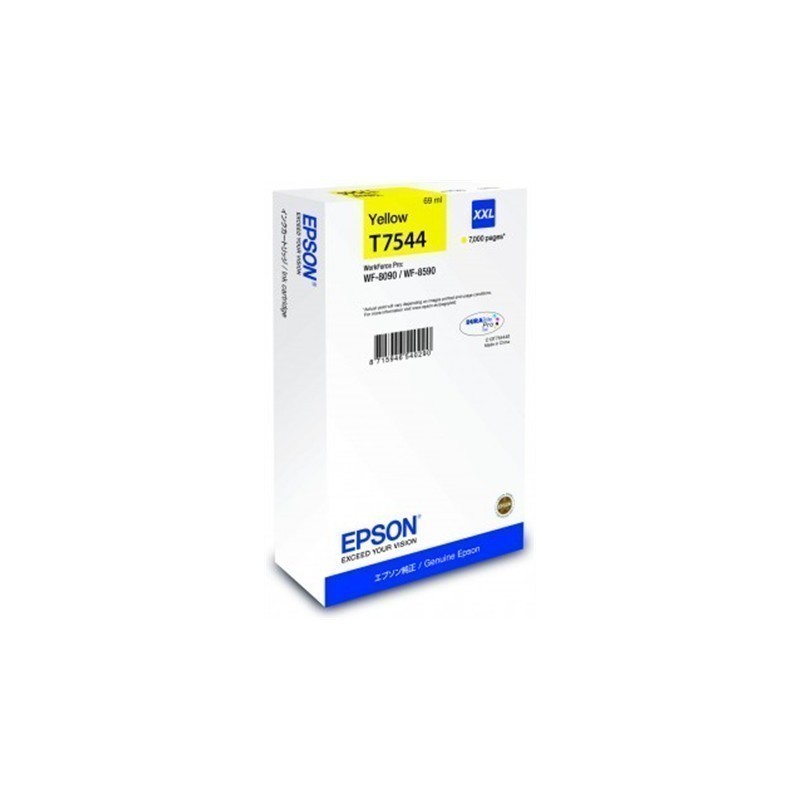 Картридж EPSON T7544 желтый экстраповышенной емкости для WF-8090/8590 (C13T754440)