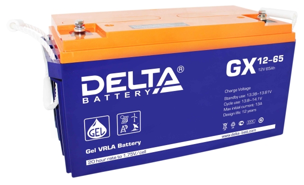 Аккумуляторная батарея Delta (GX 12-65)