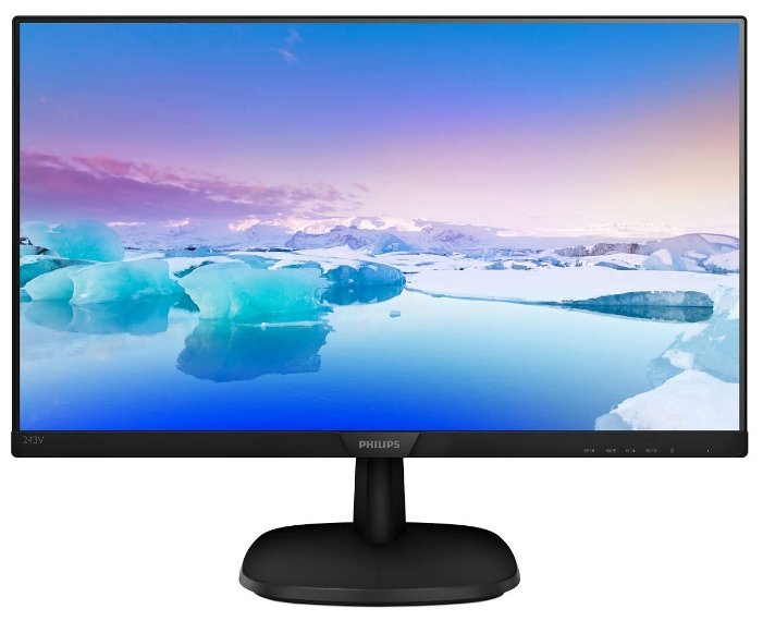 Монитор Philips 23.8 243V7QDAB (00/01) черный IPS LED 5ms 16:9 DVI HDMI матовая 10000000:1 250cd 178гр/178гр 1920x1080 D-Sub FHD 3.66кг PHILIPS