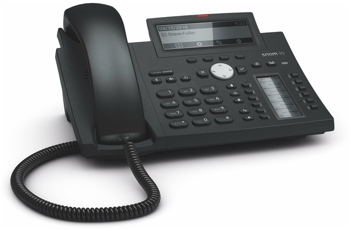 SNOM D345 Настольный IP-телефон. 12 учетных записей SIP, Графический монохромный экран 4 + второй экран TruePaperless, 48 самомаркирующихся клавиш (12 физических), 2-порта 10/100/1000, USB 2.0, PoE, Сенсорная функция поднятия трубки, Блок питания пр (Snom