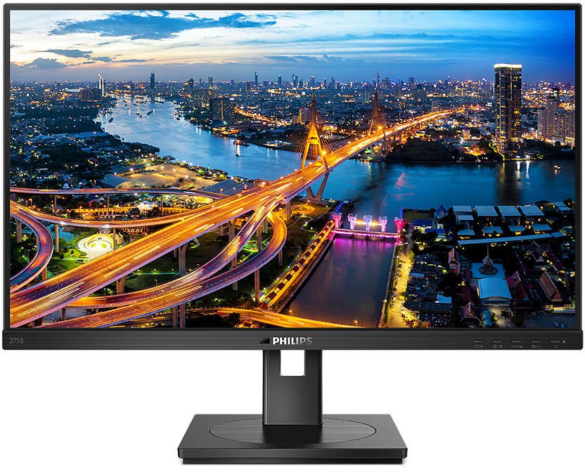 МОНИТОР 27 PHILIPS 275B1/00 Black с поворотом экрана (IPS, 2560x1440, 75Hz, 4 ms, 178°/178°, 300 cd/m, 50M:1, +DVI, +HDMI 1.4, +DisplayPort 1.2, +5xUSB(4xUSB 3.2), +MM) Philips