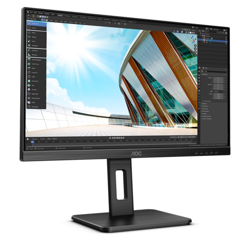 Монитор 23,8 AOC Q24P2Q 2560x1440 75Hz IPS LED 16:9 4ms D-Sub HDMI DP 4*USB3.2 50M:1 1000:1 178/178 250cd HAS Pivot Tilt Swivel Speakers Black