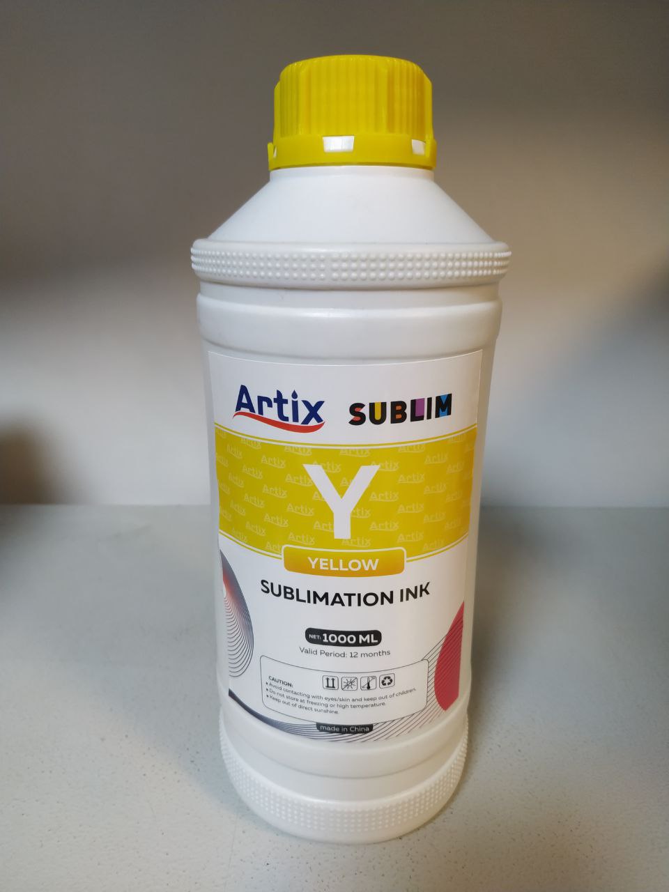 Чернила Artix Sublim, Бутылка 1л, Yellow