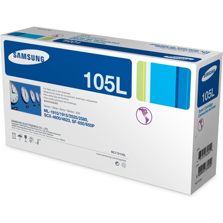 Картридж Samsung MLT-D105L для ML-1910, SCX-4600/SCX-4623F, 2500 страниц, black, черный MLT-D105L/SEE