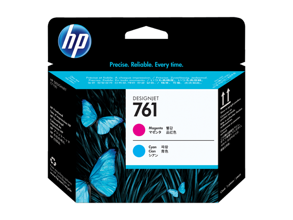 Hewlett Packard (HP 761 Magenta/Cyan Designjet Printhead) CH646A