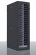 Шкаф серверный ПРОФ напольный 48U (800x1200) дверь перфорированная 2 шт., цвет черный, в сборе (ШТК-СП-48.8.12-44АА)