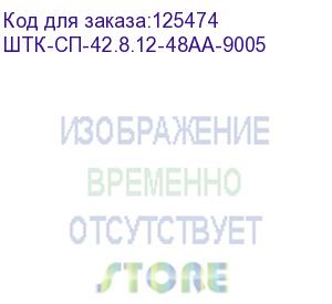 купить шкаф серверный проф напольный 42u (800x1200) дверь перфор., задние двойные перфор., черный, в сборе (штк-сп-42.8.12-48аа-9005)