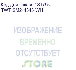 купить розетка twt (twt-sm2-4545-wh) настенная 2 порта rj-45 категории 5е. utp. белая