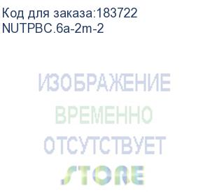 купить патч-корд netko скс utp4 cat.6a, 2.0м, литой коннектор, серый nutpbc.6a-2m-2