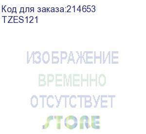 купить наклейка ламинированная повышенной адгезии tz-es121 (9 мм черн/прозр) (tzes121) brother