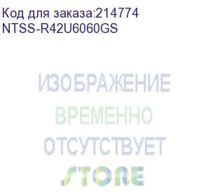 купить 19 напольный шкаф премиум 42u 600х600 мм, передняя дверь стекло, регулируемые опоры, ral 7035 (ntss-r42u6060gs)