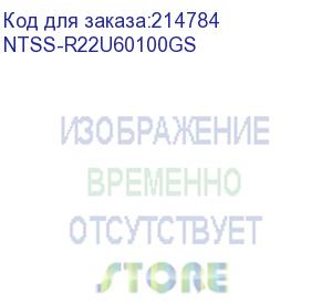 купить 19 напольный шкаф премиум 22u 600х1000 мм, передняя дверь стекло, регулируемые опоры, ral 7035 (ntss-r22u60100gs)