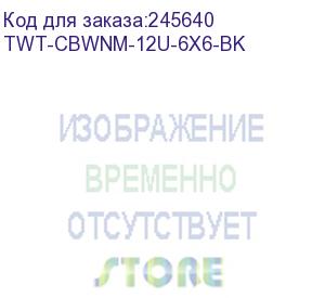 купить шкаф настенный lanmaster twt-cbwnm-12u-6x6-bk 12u 600x600мм пер.дв.металл несъемные бок.пан. черный lanmaster