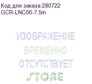 купить greenconnect патч-корд прямой 7.5m, utp кат.5e, черный, позолоченные контакты, 24 awg, литой, ethernet high speed 1 гбит/с, rj45, t568b gcr-lnc06-7.5m