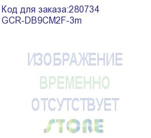 купить greenconnect удлинитель 3 m com rs-232 порта 9m/9f, пакет gcr-db9cm2f-3m