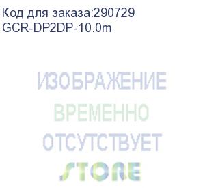 купить greenconnect кабель 10.0m displayport v1.2, 20m/20m, черный, 28/28 awg gcr-dp2dp-10.0m