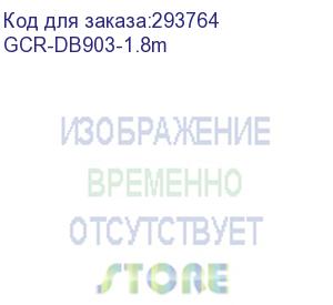 купить greenconnect удлинитель 0-модемный com rs-232 1.8м gcr-db903-1.8m 9m am / 9f af, пакет