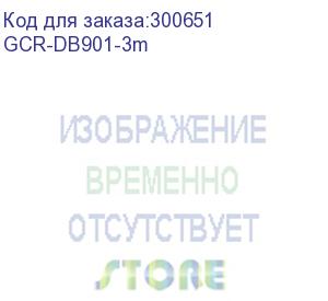 купить greenconnect кабель 0-модемный com rs-232 линковочный 3 m gcr- db901-3 m 9f af / 9f af, серый gcr-db901-3m