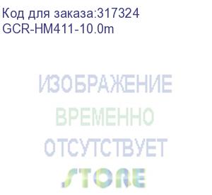 купить greenconnect кабель 10.0m hdmi версия 2.0, hdr 4:2:0, ultra hd, 4k 60 fps 60hz/5k*30hz, 3d, audio, 18.0 гбит/с, 28/28 awg, od7.3mm, тройной экран, черный, gcr-hm411-10.0m