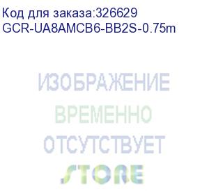 купить greenconnect кабель 0.75m usb 2.0, am/microb 5pin угловой, черный, 28/28 awg, экран, армированный, морозостойкий, gcr-ua8amcb6-bb2s-0.75m