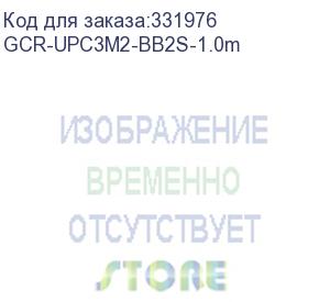 купить greenconnect кабель 1.0m usb 2.0, am/bm угловой, черный, 28/28 awg, экран, армированный, морозостойкий, gcr-upc3m2-bb2s-1.0m