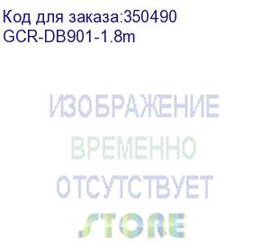 купить gcr кабель 1.8m 0-модемный com, db9/db9 9f/9f, серый, 30 awg (greenconnect) gcr-db901-1.8m