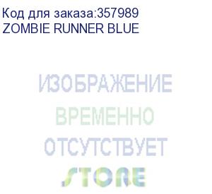 купить кресло игровое бюрократ zombie runner черный/синий текстиль/эко.кожа крестовина пластик (zombie runner blue) бюрократ