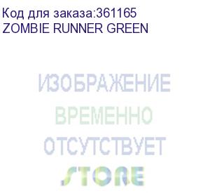 купить кресло игровое zombie runner черный/зеленый искусственная кожа крестовина пластик (zombie runner green)