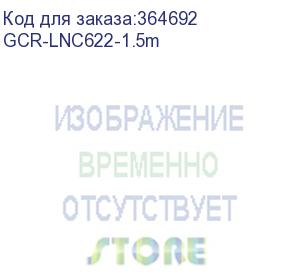 купить greenconnect патч-корд prof плоский прямой 1.5m, utp медь кат.6, желтый, позолоченные контакты, 30 awg, gcr-lnc622-1.5m, ethernet high speed 10 гбит/с, rj45, t568b