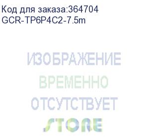 купить greenconnect телефонный шнур удлинитель для аппарата 7.5m gcr-tp6p4c2-7.5m, 6p4c (джек 6p4c - jack 6p4c) черный