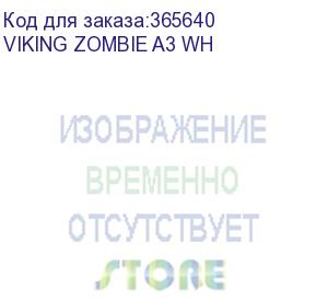 купить кресло игровое zombie a3 черный/белый искусственная кожа крестовина пластик (viking zombie a3 wh)