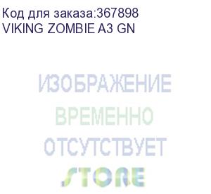 купить кресло игровое zombie a3 черный/зеленый искусственная кожа крестовина пластик (viking zombie a3 gn)