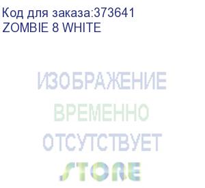 купить кресло игровое zombie 8 белый/черный искусственная кожа крестовина пластик (zombie 8 white)