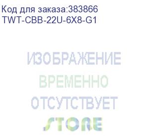 купить шкаф 19 business, 22u 600x800, черный, передняя дверь стекло, задняя дверь распашная металл (twt-cbb-22u-6x8-g1)