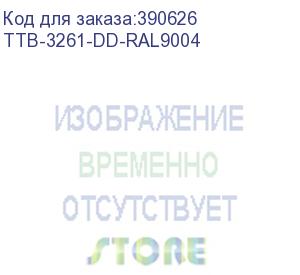 купить шкаф серверный hyperline (ttb-3261-dd-ral9004) напольный 32u 600x1000мм пер.дв.перфор.2ств. задн.дв.перфор.2-хст. 2 бок.пан. 800кг черный 910мм ip20 сталь hyperline