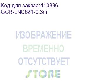купить gcr патч-корд prof плоский прямой 0.3m, utp медь кат.6, синий, 30 awg, gcr-lnc621-0.3m ethernet high speed 10 гбит/с, rj45, t568b (greenconnect)