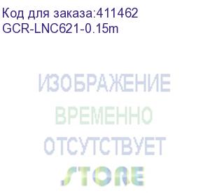 купить gcr патч-корд prof плоский прямой 0.15m, utp медь кат.6, синий, 30 awg, gcr-lnc621-0.15m ethernet high speed 10 гбит/с, rj45, t568b (greenconnect)