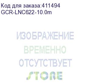 купить gcr патч-корд prof плоский прямой 10.0m, utp медь кат.6, желтый, 30 awg, gcr-lnc622-10.0m, ethernet high speed 10 гбит/с, rj45, t568b (greenconnect)