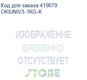 купить тонер oki c3300n/5500/9600/9650/9800 black универсальный (glossy) (фл. 1кг) (static control) (okiuniv3-1kg-k)