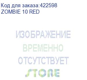 купить кресло игровое zombie 10, на колесиках, текстиль/эко.кожа, черный/красный/красный (zombie 10 red) zombie 10 red