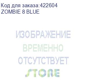 купить кресло игровое zombie 8, на колесиках, эко.кожа, черный/синий (zombie 8 blue) zombie 8 blue