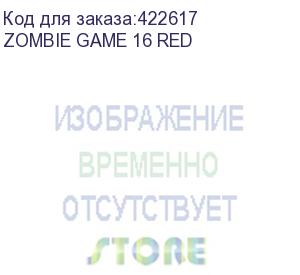 купить кресло игровое zombie game 16, на колесиках, текстиль/эко.кожа, черный/красный/красный (zombie game 16 red) zombie game 16 red