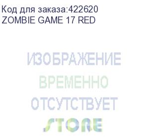 купить кресло игровое zombie game 17, на колесиках, текстиль/эко.кожа, черный/красный (zombie game 17 red) zombie game 17 red