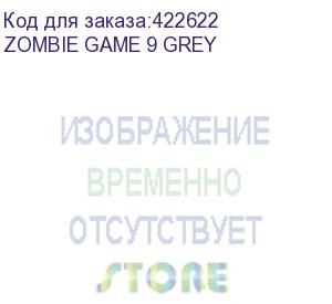 купить кресло игровое zombie game 9, на колесиках, текстиль/эко.кожа, серый/красный (zombie game 9 grey) zombie game 9 grey