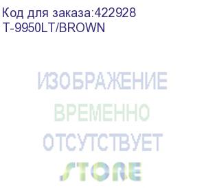 купить кресло руководителя бюрократ t-9950lt, на колесиках, эко.кожа, коричневый (t-9950lt/brown) (бюрократ) t-9950lt/brown