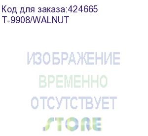 купить кресло руководителя бюрократ t-9908, на колесиках, кожа, черный (t-9908/walnut) (бюрократ) t-9908/walnut