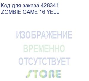 купить кресло игровое zombie game 16 черный/желтый текстиль/эко.кожа крестов. пластик (zombie game 16 yell)