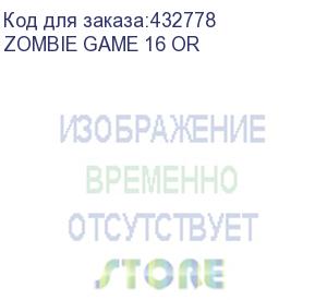 купить кресло игровое zombie game 16 черный/оранжевый текстиль/эко.кожа крестов. пластик (zombie game 16 or)