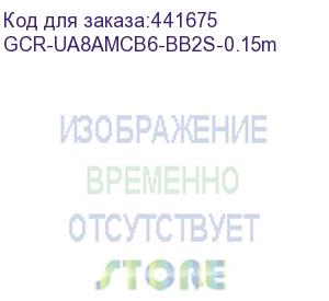 купить greenconnect кабель 0.15m usb 2.0, am/microb 5pin угловой, черный, 28/28 awg, экран, армированный, морозостойкий, gcr-ua8amcb6-bb2s-0.15m